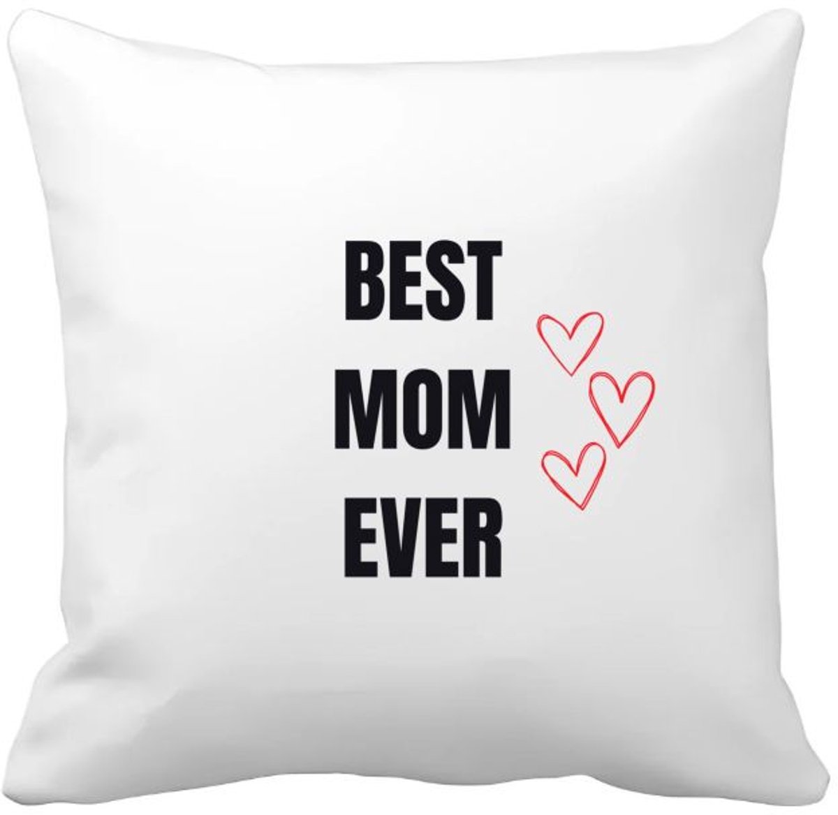 Akyol best mom ever Kussen hoes - Mama - cadeau mama - cadeau - verjaardag mama - 40 bij 40 cm Multicolor
