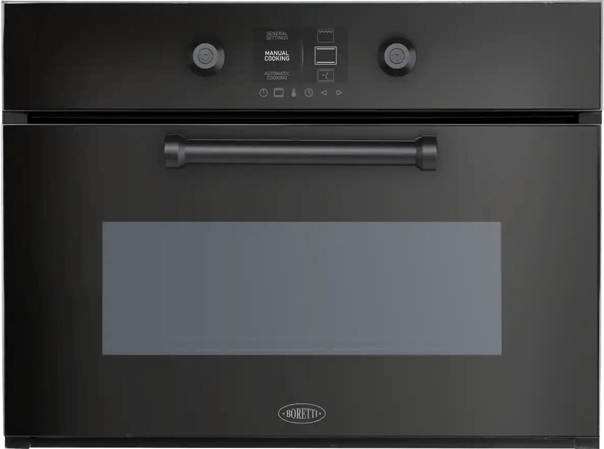 Boretti MLBS45ZW Bakoven + Stoom 45cm 18 functies 40L TFT-Knob control ZW