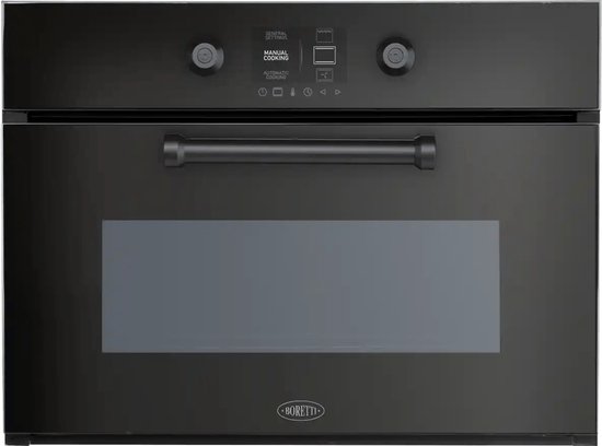 Boretti MLBS45ZW Four + Vapeur 45 cm, 18 fonctions, 40 L, commande TFT-Knob, ZW