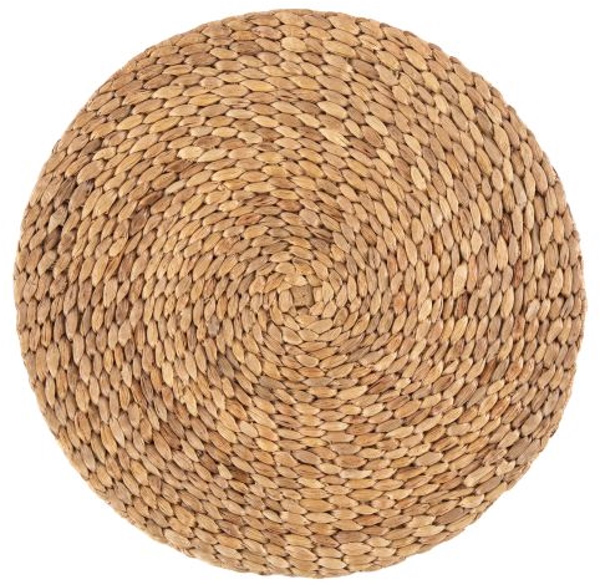 Tiseco - Placemat KAMAR - SET/4 - waterhyacint - boho - Dia 36 cm, Rond, beige