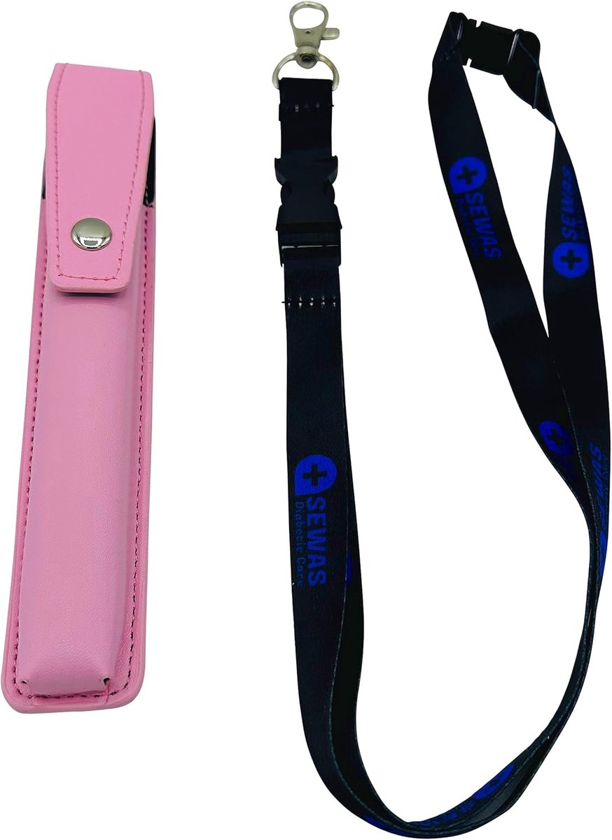 Tas voor insuline-pennen - Schoudertas en etui voor diabetici - Roze