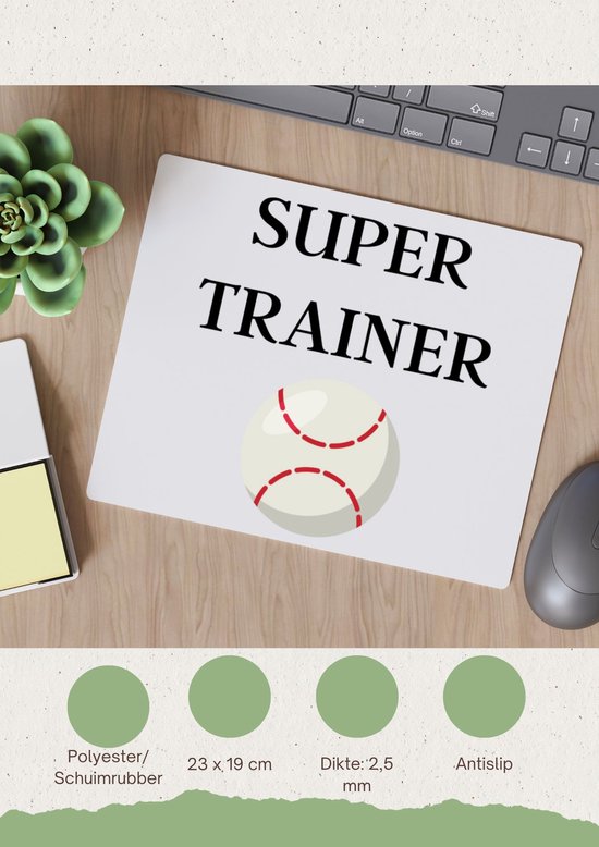 Akyol - Tablier Super Trainer - Sport - Entraîneur - Baseball - Entraîneur - Cadeau - Anniversaire - Cadeau d'amour - 82 x 71 cm