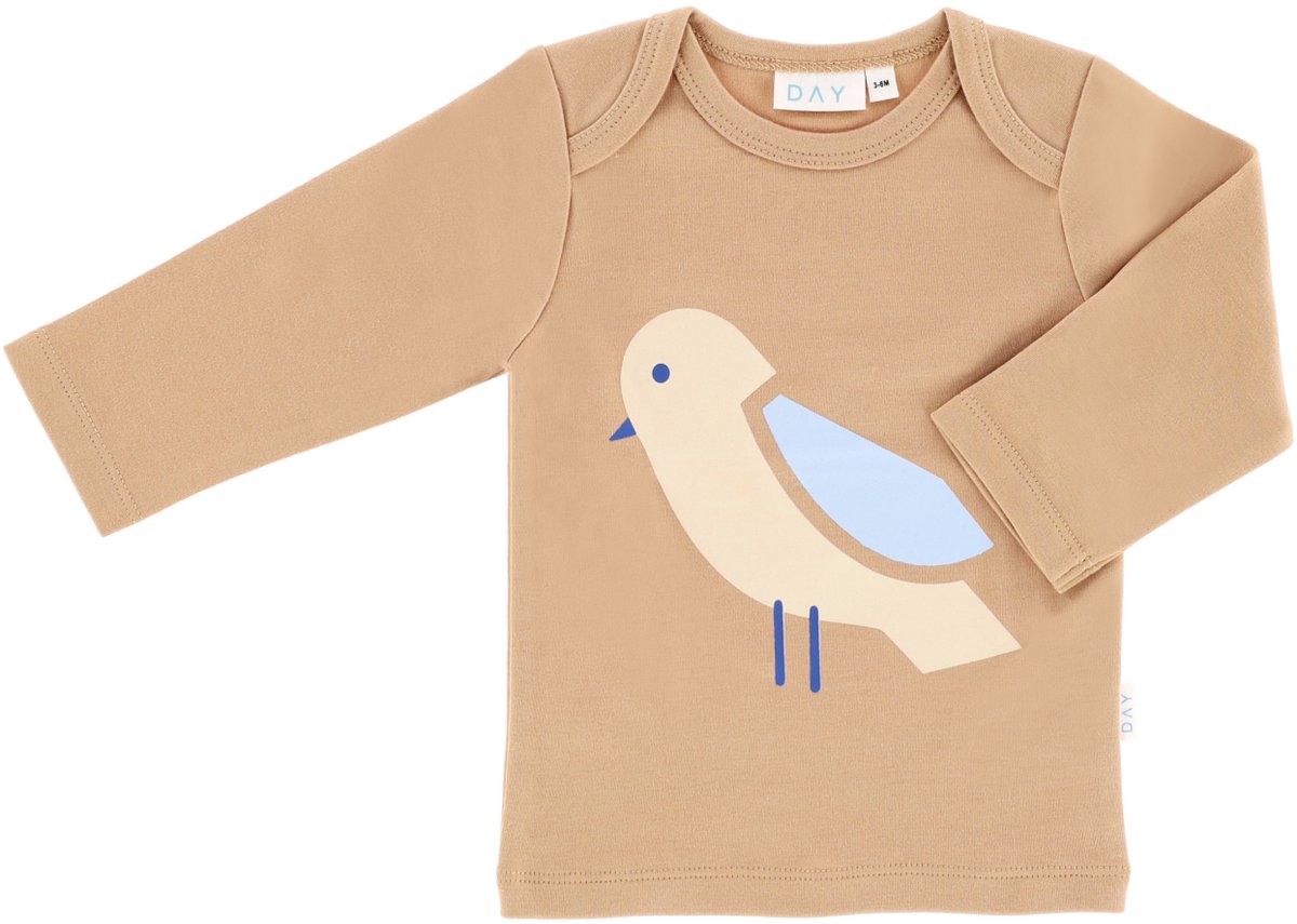 DAY T-Shirt Lange Mouw - Mocha - Mt. 50/56