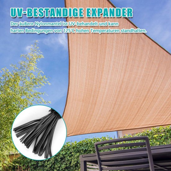 Zeil Elastiek, Spanrubber 25CM 100 Stuks