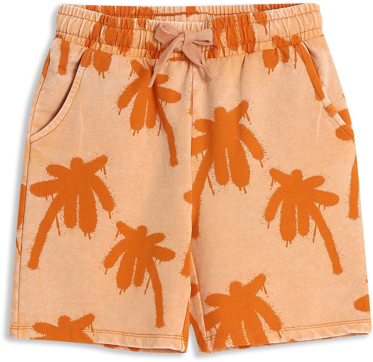 4PRESIDENT Korte Broek Jongens Short - Mock Orange Palm Aop - Maat 110