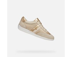 GEOX MYRIA DAMES Sneakers - LICHTGOUD/LICHTBEIGE - Maat 37