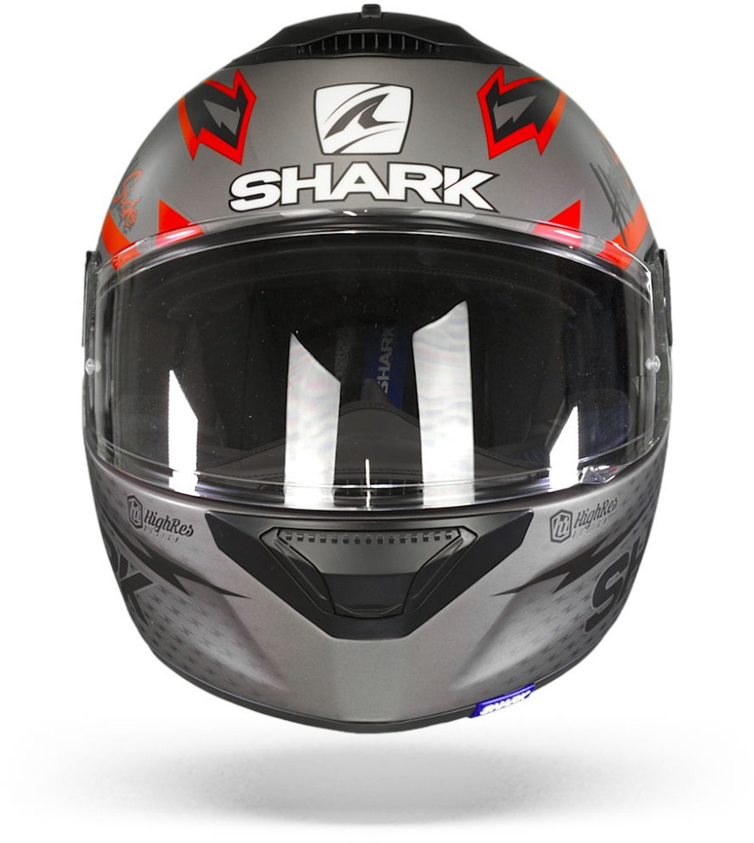 SHARK SPARTAN 1.2 ADRIAN PARASSOL Motorhelm integraalhelm Mat Antraciet Rood - Maat S – foto 8
