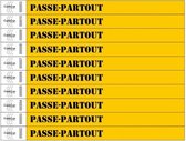 Standaard bedrukte polsbandjes - 500 stuks - PASSE-PARTOUT (oranje)