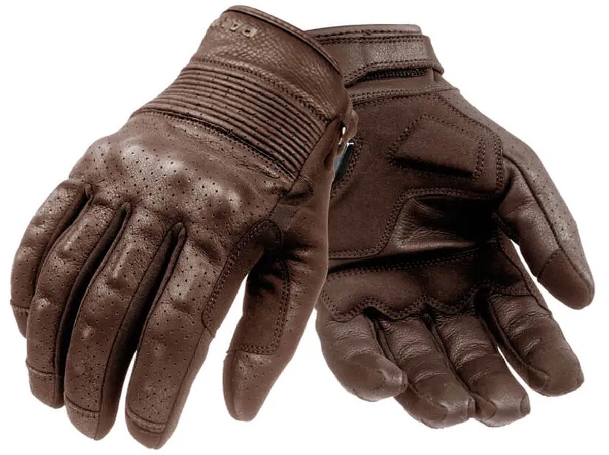 Pando Moto Onyx Bruin Lederen Motorhandschoenen - Handschoen
