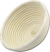 BrandNewCake® Rijsmandje Riet Rond Ø20cm (500 tot 750 gram deeg) - Banneton voor Deeg Rijzen en Brood Bakken