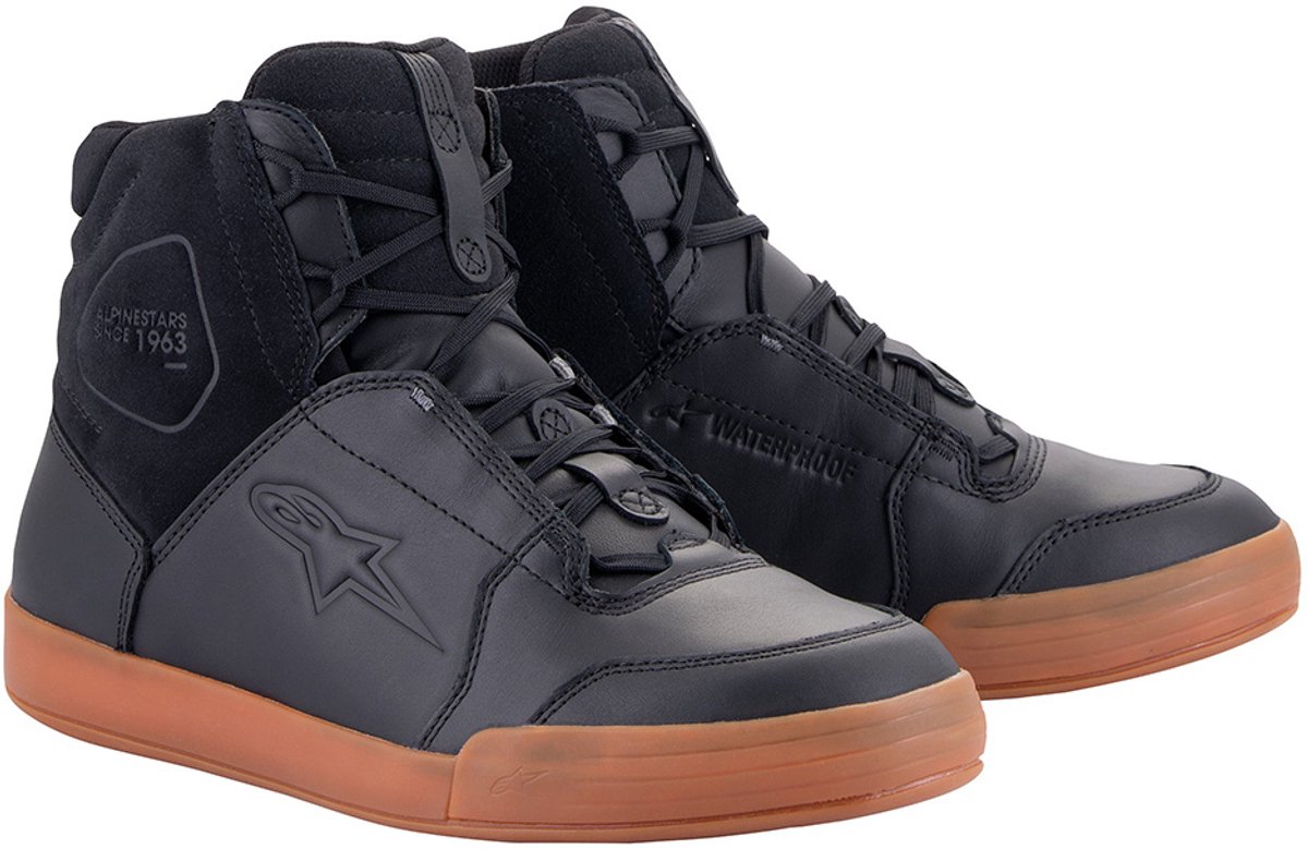 Alpinestars Chrome Drystar Schoenen Zwart Zwart Gum - Laars