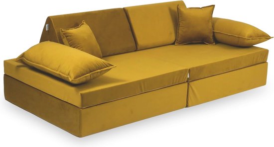 Montessori Speelbank Luxe Fluweel Goud van Kave Home — afbeelding 3