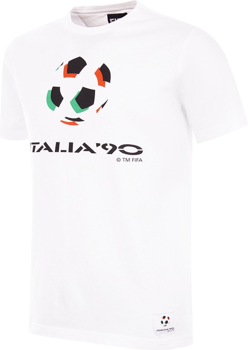 COPA - Italië 1990 World Cup Emblem T-Shirt - Mannen - Wit - S