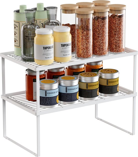 HFTEK 4-voudige monitorarm - houder houder tafelhouder voor 4 schermen van 15 tot 34 inch met tafelklemsysteem - VESA 75/100 op 2 niveaus (MP240C-127XN