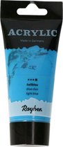 Peinture acrylique/passe-temps bleu clair à l'eau 75 ml - Peinture- Pour enfants et adultes