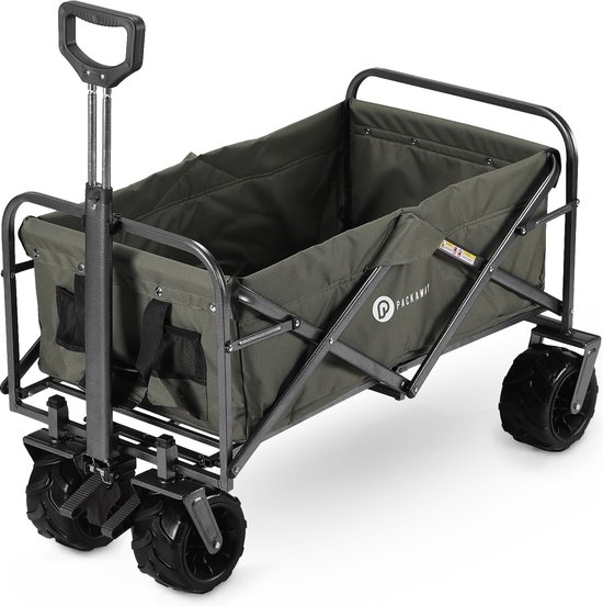 Packaway XL Opvouwbare Bolderkar Heavy Duty van Wasbaar Polyester tot 80KG - 98 x 45 cm - Groen van Packaway — afbeelding 3