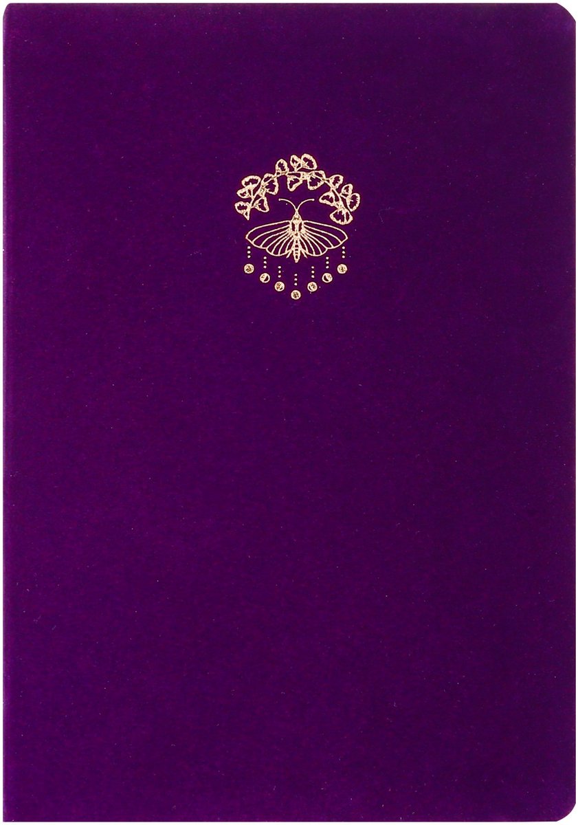 Victoria's Journals - Notitieboek A5 - 160 gsm- Luxe Vegan Suede Leer Hardcover - Paars
