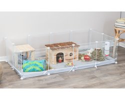 Trixie - Indoorren Voor Knaagdieren - Metaal/Kunststof - Wit - 140X70X35 cm