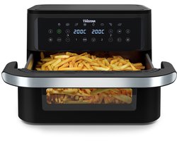 Tristar Airfryer FR-9432 - 10L - Dual Zone Flex - Kijkvenster - 8 voorprogramma's - Snackverdeler - 2800W