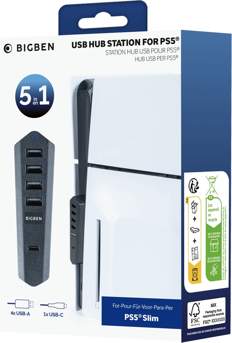Nacon - USB Hub - PS5 Slim thumbnail 2