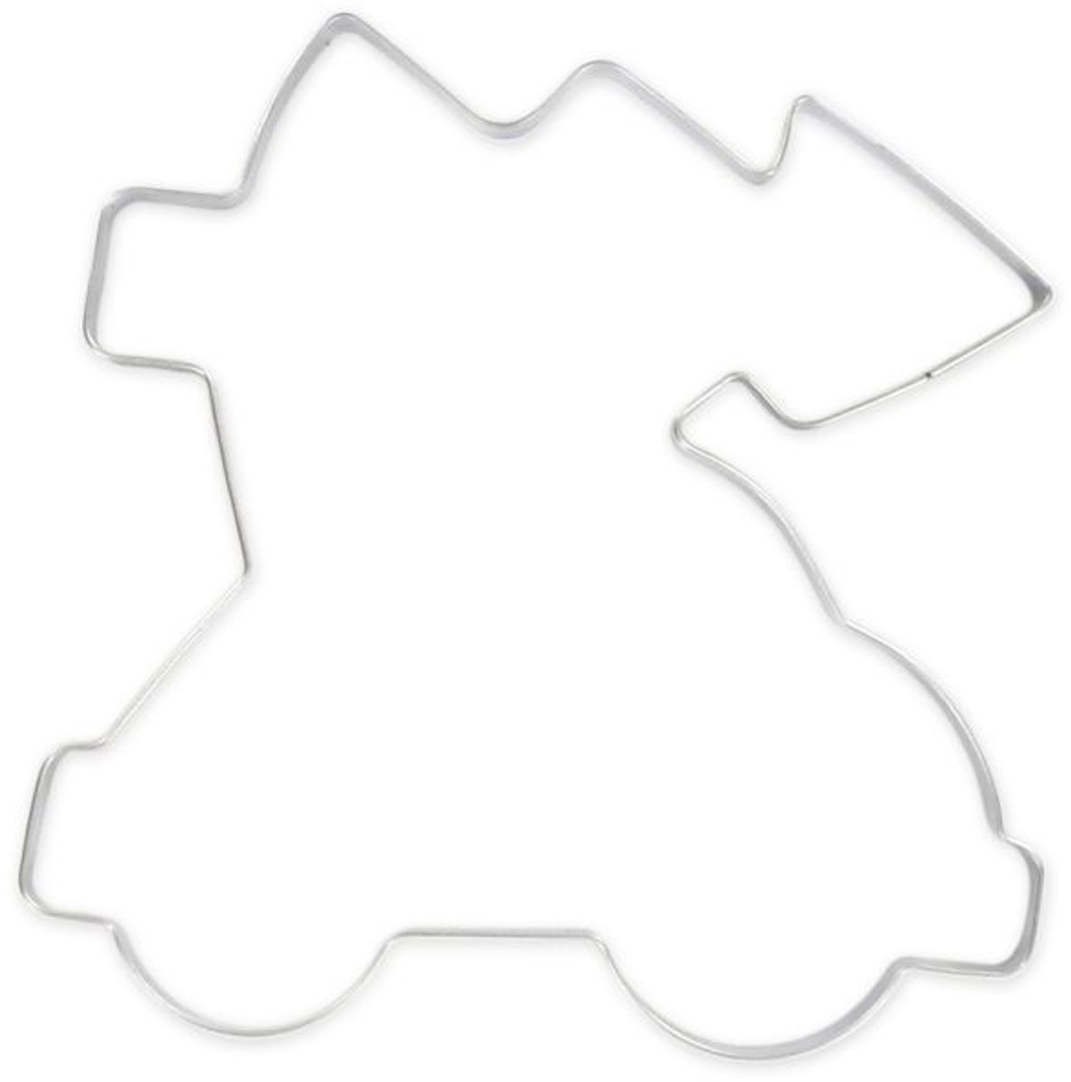 Kerstuitsteker in de vorm van een liggende kerstboom op een auto Zenker Uitstekers