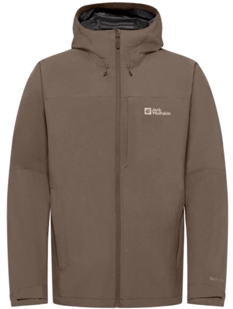 Jack Wolfskin TEMPEST 2L JKT M Heren Outdoorjas Cold Coffee