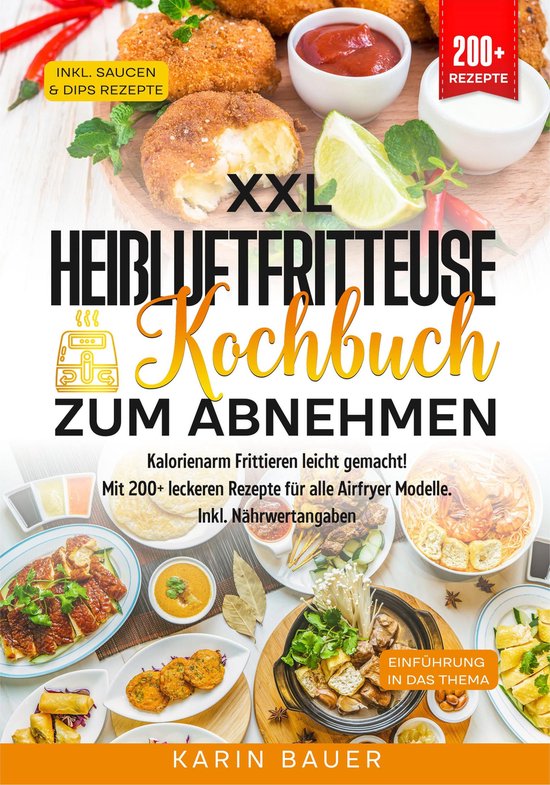 XXL Heißluftfritteuse Kochbuch zum Abnehmen - cover