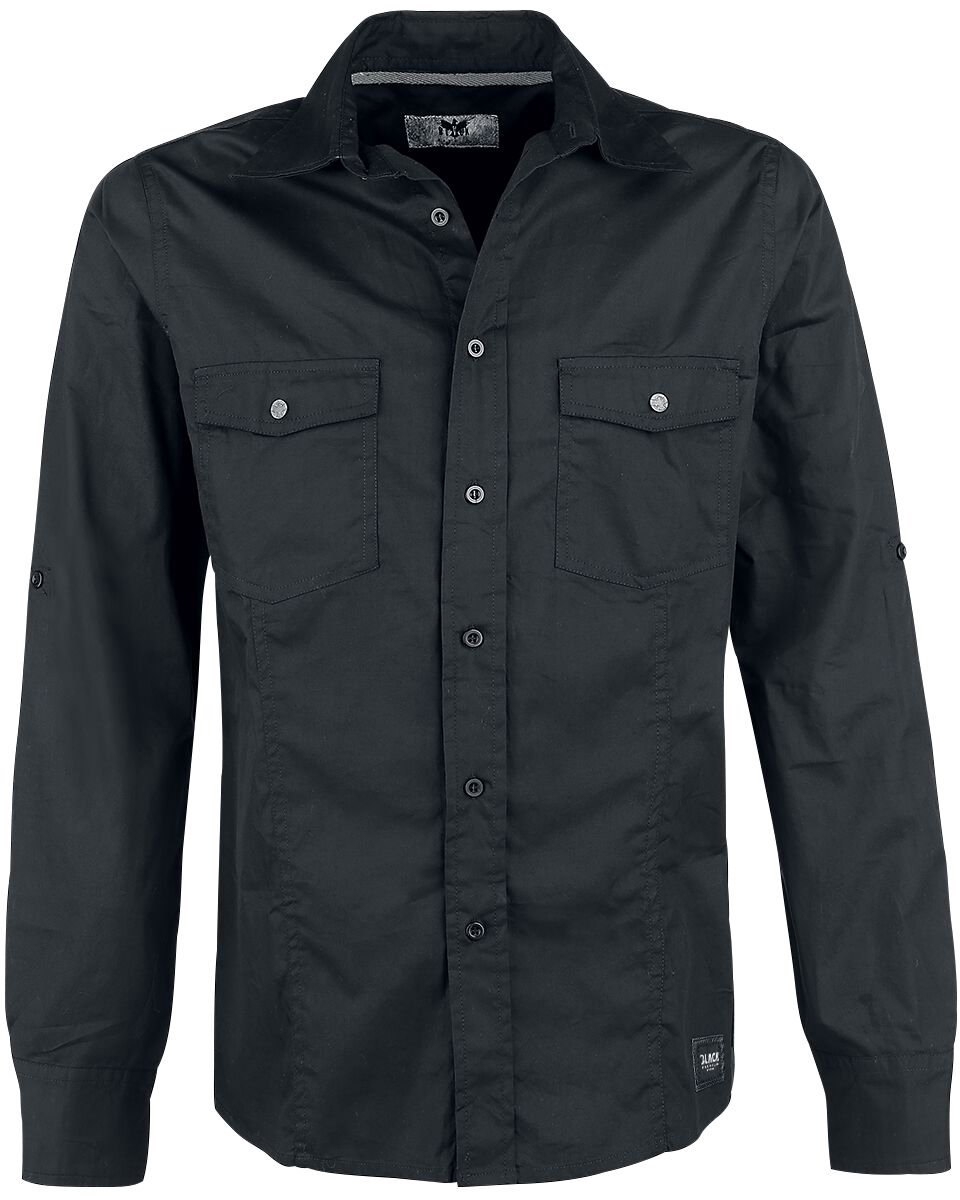 Black Premium by EMP Zwart basic shirt - Heren - M