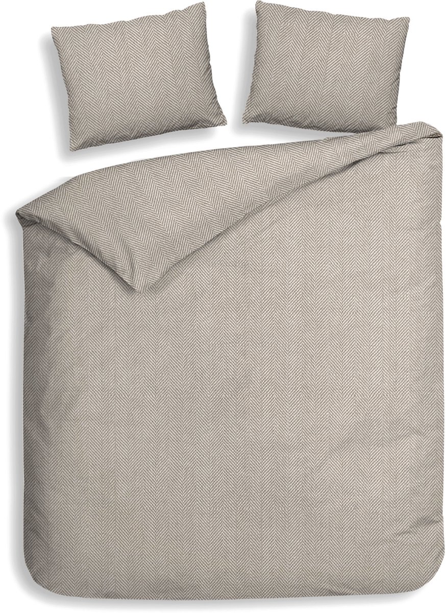 Heckettlane Spina Dekbedovertrek - Tweepersoons - 200x200/220 cm - Desert Sand