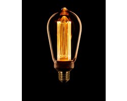 ETH Edison ST64 kooldraad LED 4w E27 240v 1800k 3 stappen dimbaar amber/goud 200L + M.