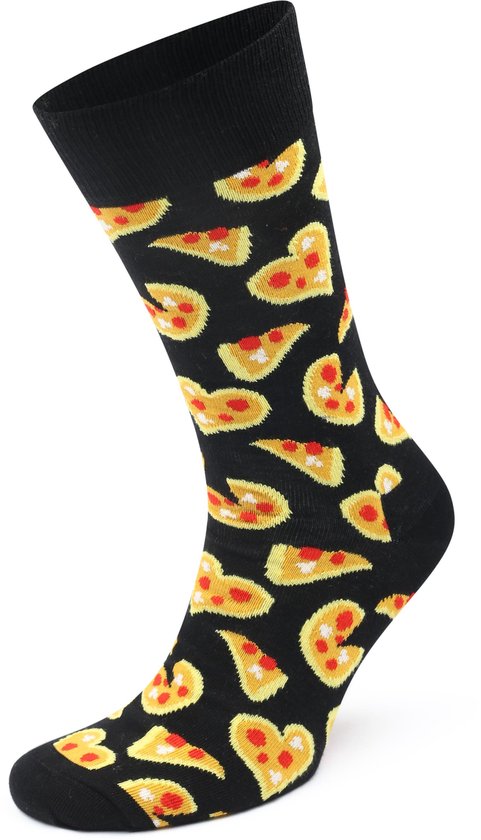 Happy Socks Pizza Love Sock - chaussettes unisexes - Unisexe - Taille: 41-46