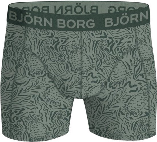Björn Borg Cotton Stretch Boxershort Heren Groen - 5 stuks - Heren onderbroeken - Boxer - Maat L