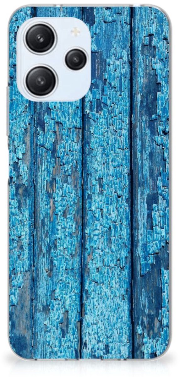 Xiaomi Redmi 12 4G Bumper Hoesje Wood Blue