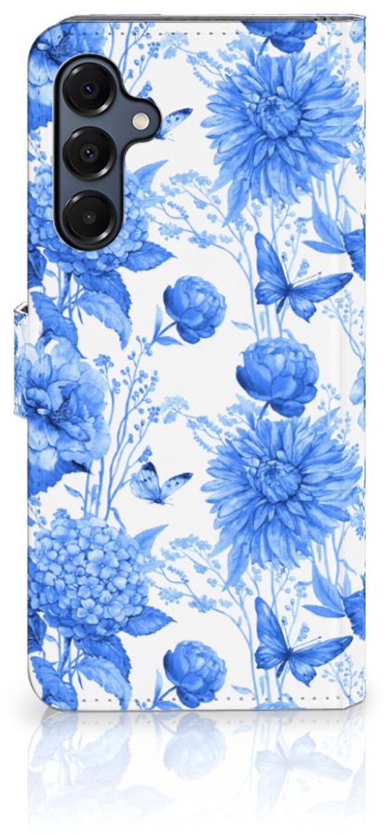Hoesje voor Samsung Galaxy A16 4G/5G Flowers Blue