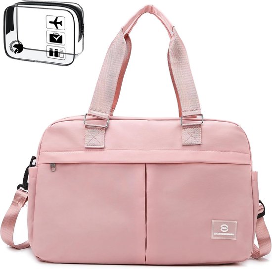 Uitbreidbare Handbagage Reis- en Sporttas met Toilettas - 40x30x15 cm en 40x30x25 cm