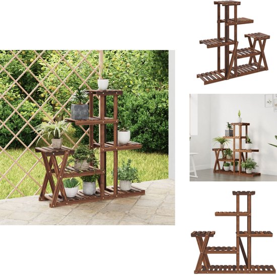 holz4home® Decoratieve standaard van massief eikenhout, bloemenstandaard, geolied, hoogte: 90 cm, decoratieve zuil met stalen frame, kant-en-klaar gemonteerd en geolied