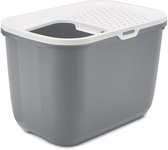 Adori Hop In - Kattenbak - 39.5x39x58.5 cm Grijs Wit