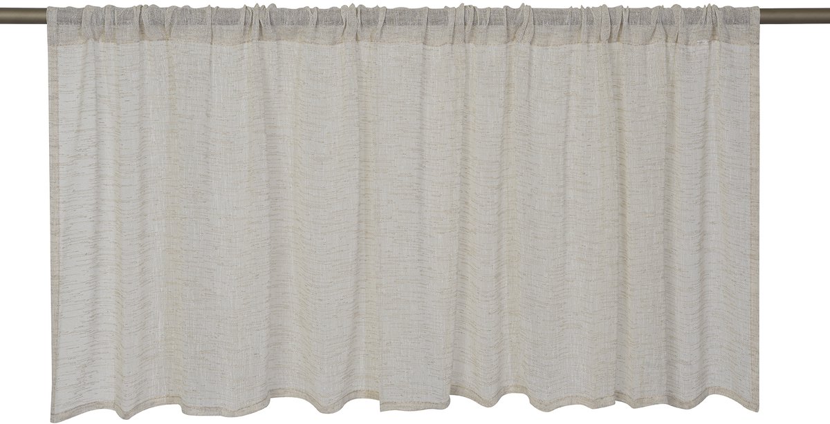 Elbersdrucke Bistro Gordijn Liem 48x140 cm beige semi-transparant