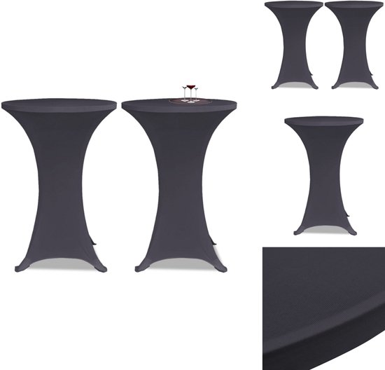 Stretch Tafelkleed Set voor Evenementen - Zwart | Creëer Elegantie en Bescherming voor