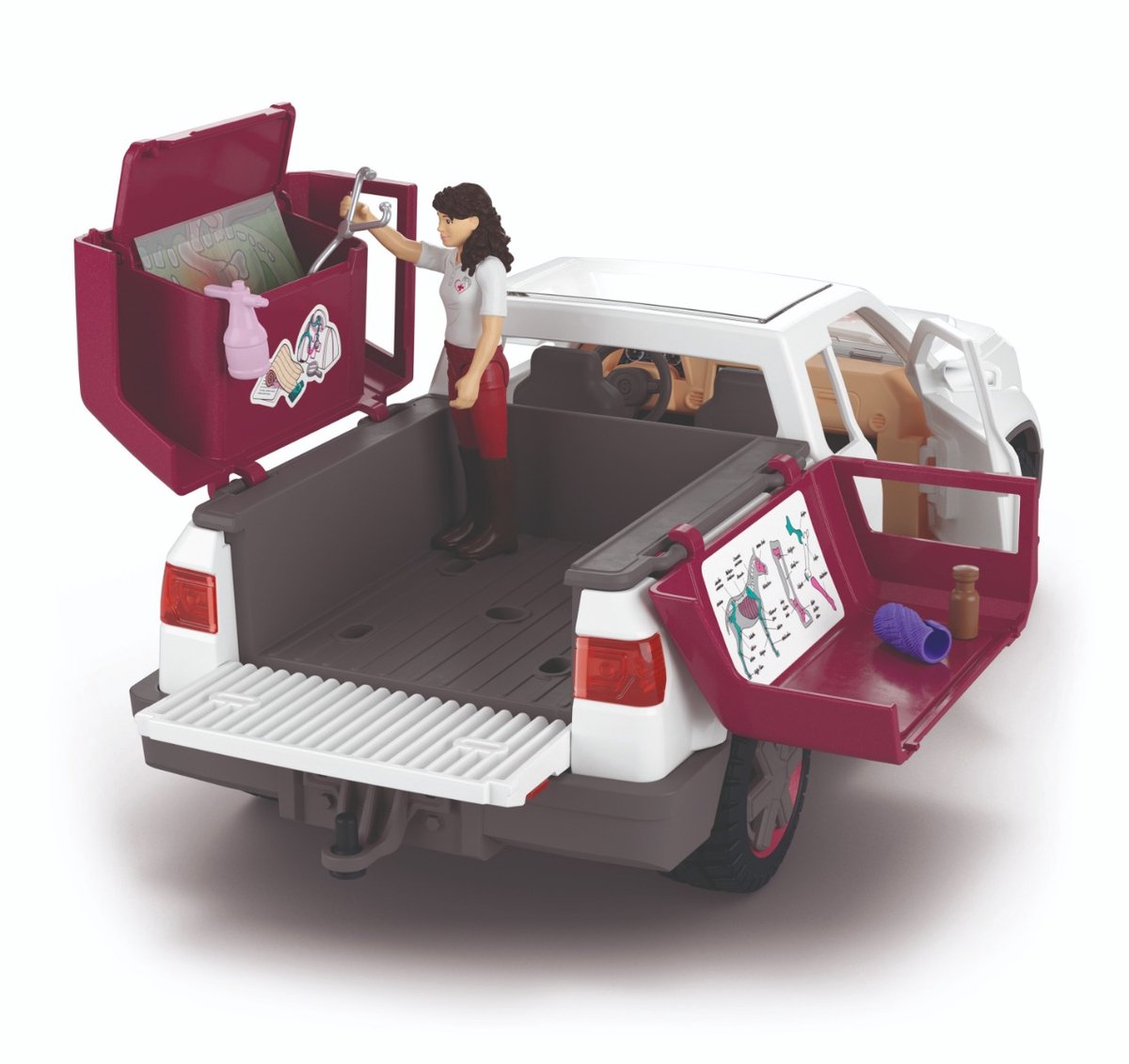 schleich HORSE CLUB - Mobiele dierenarts met aanhanger - 42704 — afbeelding 9