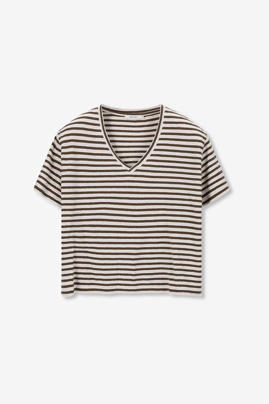 Sissy-Boy - Donkergroen gestreept T-shirt