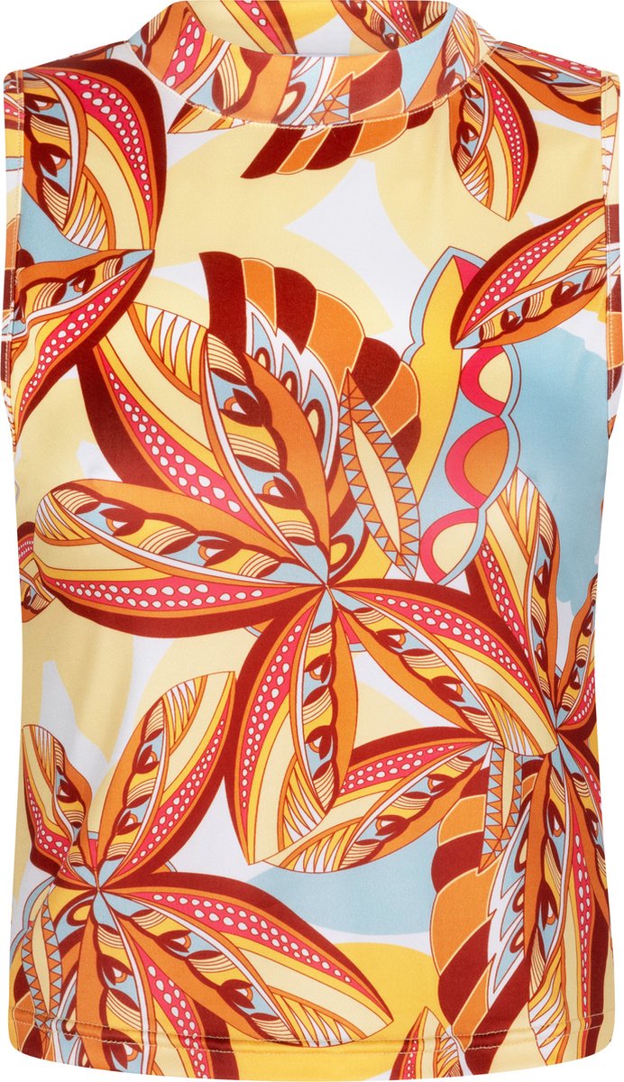 Chic by Lirette - Crop top halter Palm - Caribbean Sunrise - XL
