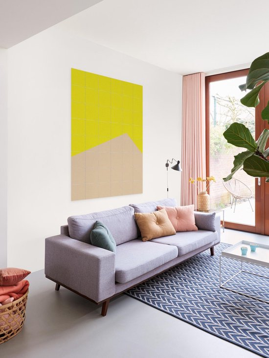 IXXI Color blocking - Yellow Beige - Décoration murale - Abstrait - 80 x 100 cm