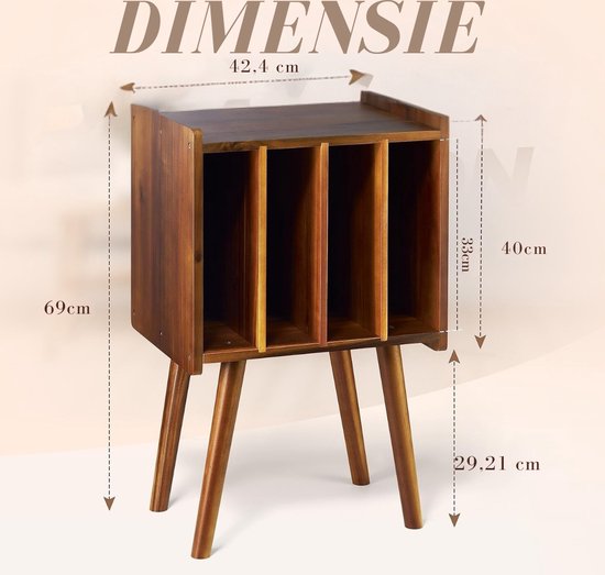 GOPLUS platenspeler standaard, platenstandaard met