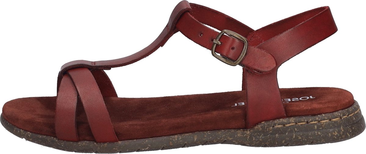 josef seibel FABRICIA 01 Platte sandalenDames Sandalen Rood