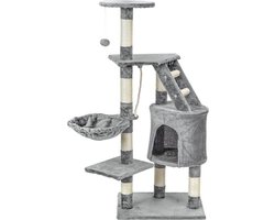 Viking Choice Krabpaal & Speelhuis - Katten - Grijs - 117,5 cm hoog