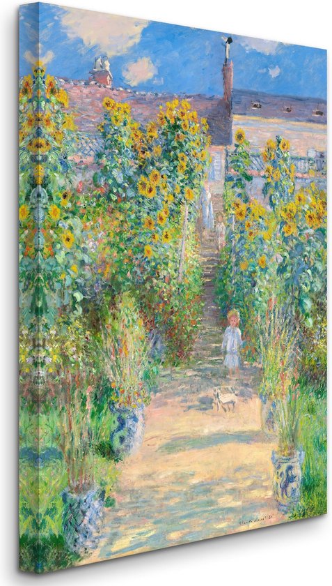 Claude Monet - Le Garden de l'artiste à Vétheuil - Le jardin de l ...