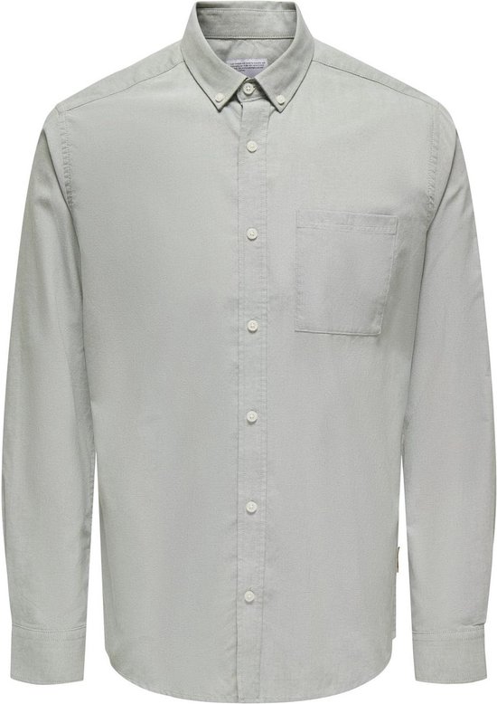 ONLY & SONS ONSALVARO SLIM LS OXFORD SHIRT NOOS FRML Heren Overhemd - Sea Spray