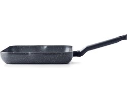 BK Universe Keramische Grillpan Vierkant 26m – PFAS-vrij – Inductie Grillpan – Ovenbestendig tot 160°C – Vaatwasserbestendig – Snelle opwarming – Koudgrepen - Zonder deksel – Zwart BK Universe Keramische Grillpan Vierkant 26m – PFAS-vrij – Inductie Grillpan – Ovenbestendig tot 160°C – Vaatwasserbestendig – Snelle opwarming – Koudgrepen - Zonder deksel – Zwart