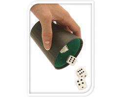 Dobbelstenen spel met beker, dobbelstenen en scoreblok - Familiespellen - Yahtzee/Dobbelen - Dobbels